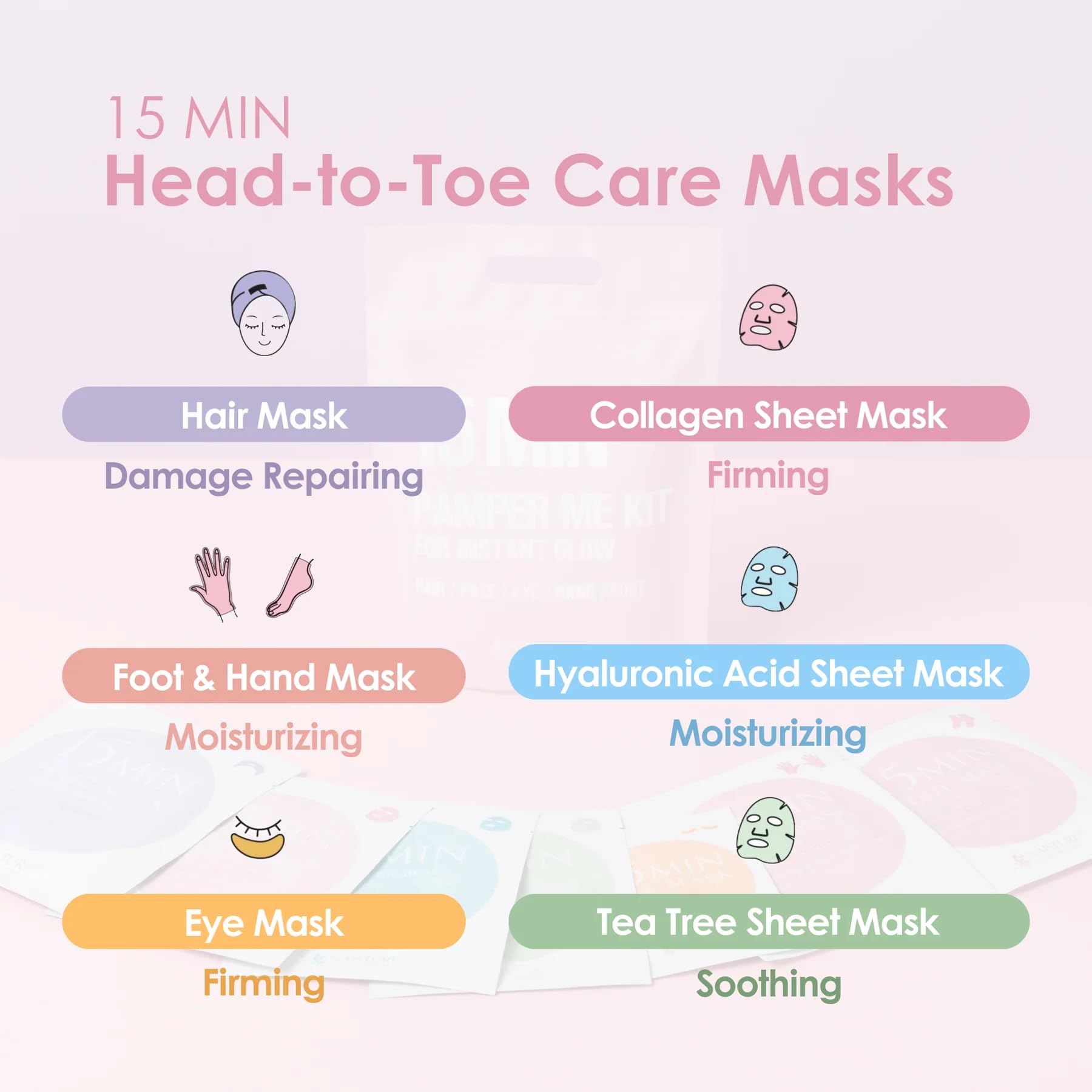 Naisture 15 Min Pamper Me Kit Korean Spa Skincare Gift Set - Insatiable Sensations