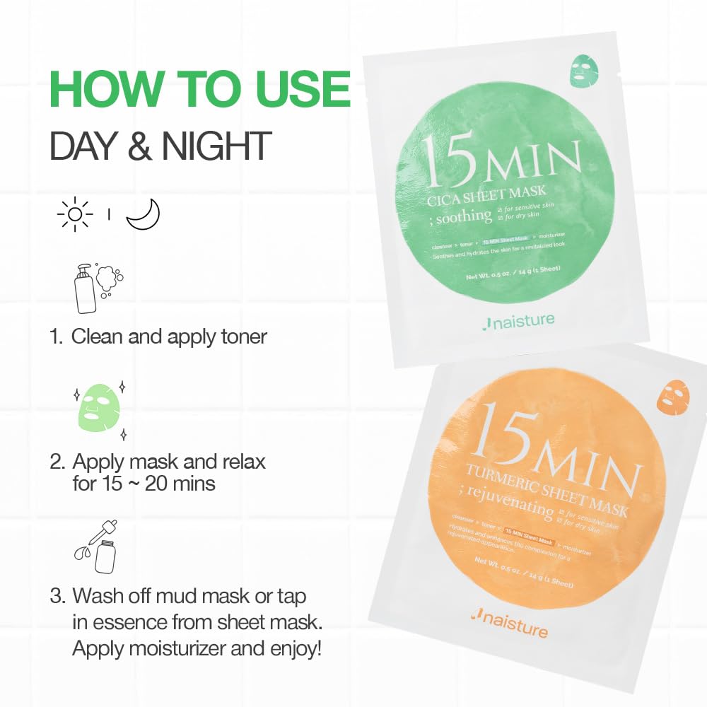 Naisture 15 Min Pamper Me Kit Korean Spa Skincare Gift Set - Insatiable Sensations
