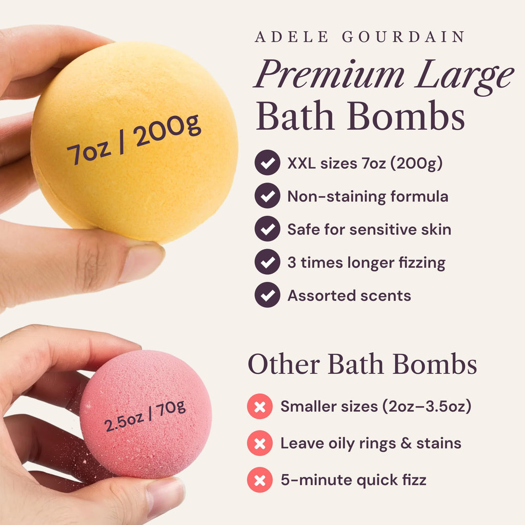 ADELEGOURDAIN Bath Bombs Set 7 pcs - Insatiable Sensations