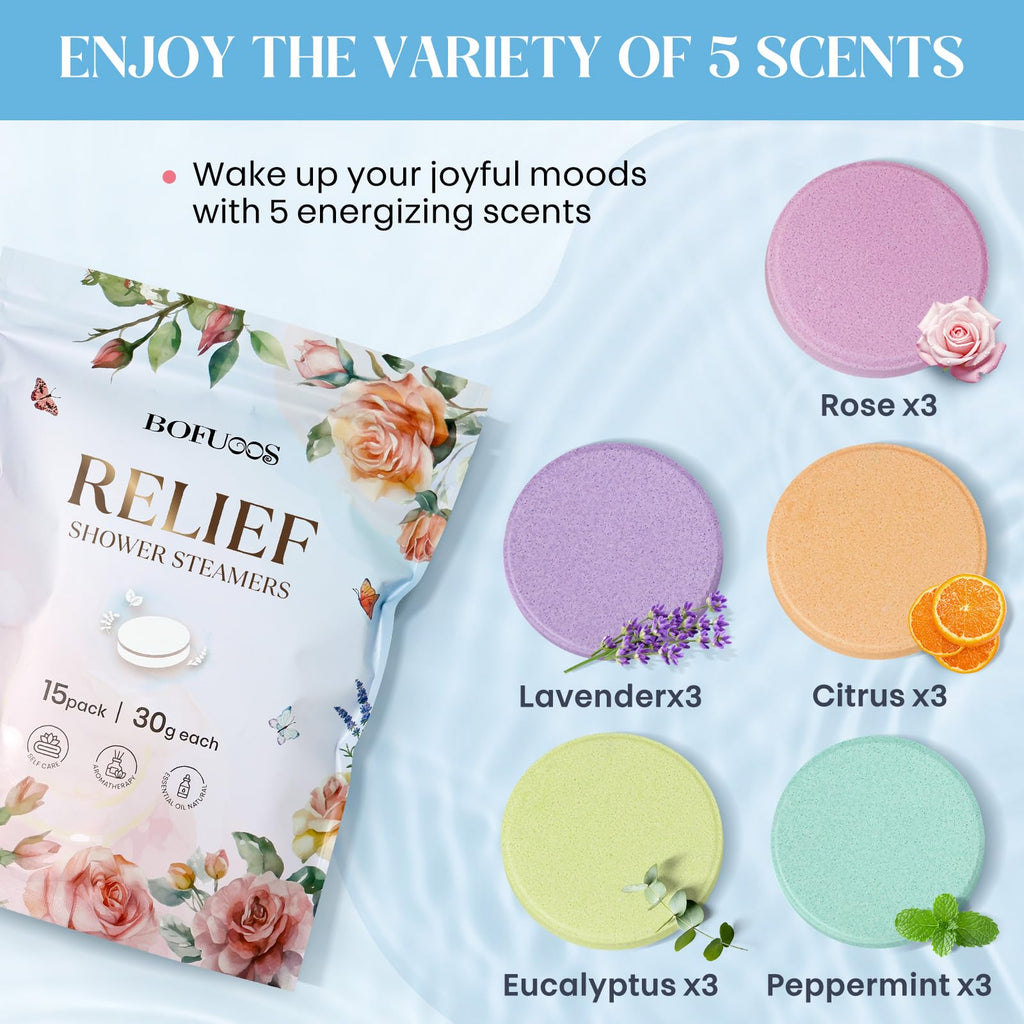 Shower Steamers Aromatherapy, Birthday Gift for Women Teen Girl Mom | Premium Natural Essential Oils Bath Bombs, Spa Stress Relief & Relaxation Self Care Gifts - Insatiable Sensations