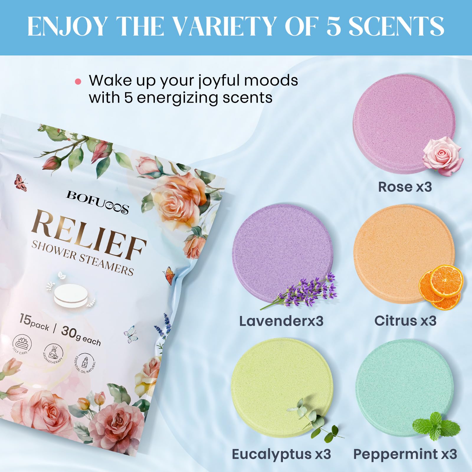 Shower Steamers Aromatherapy, Birthday Gift for Women Teen Girl Mom | Premium Natural Essential Oils Bath Bombs, Spa Stress Relief & Relaxation Self Care Gifts - Insatiable Sensations