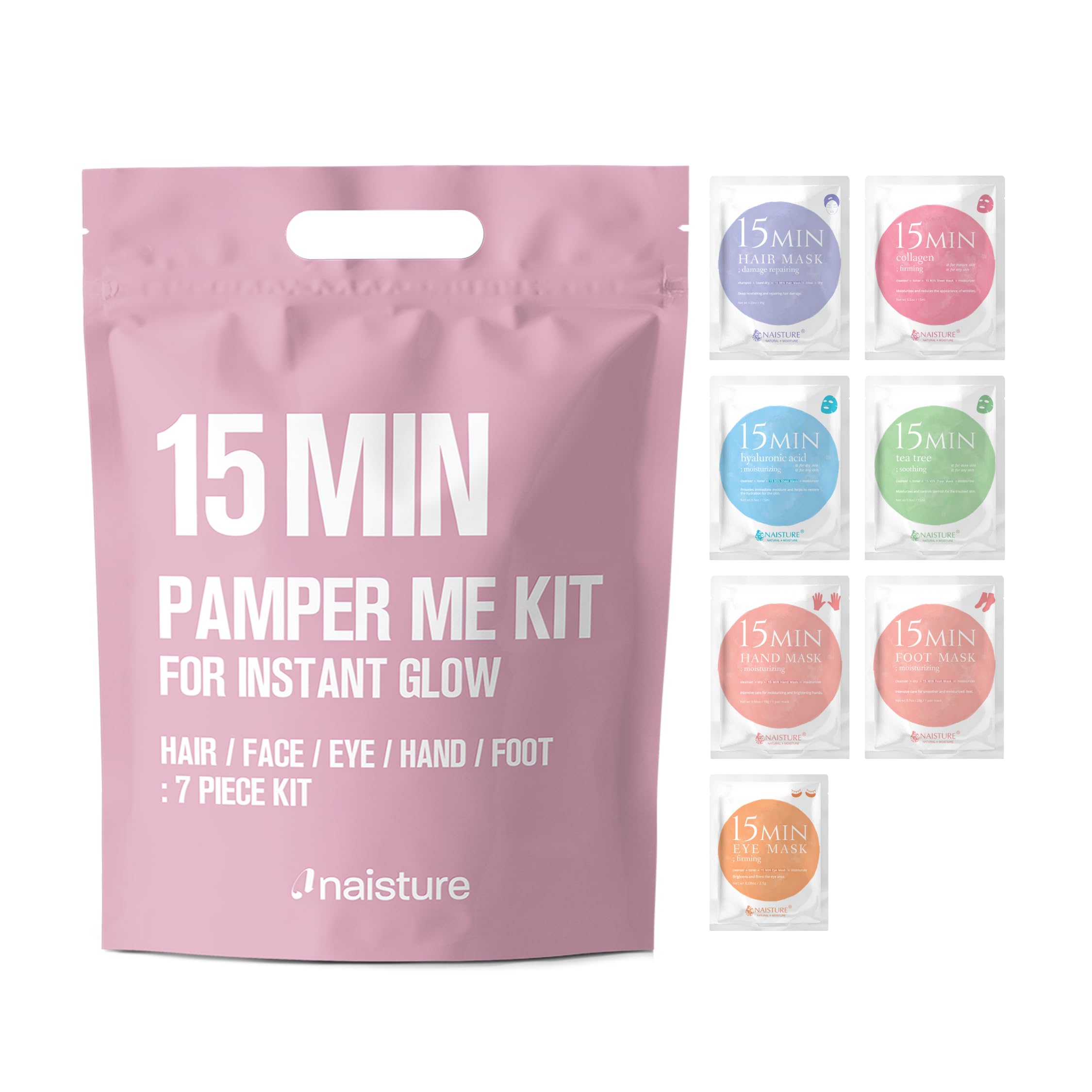 Naisture 15 Min Pamper Me Kit Korean Spa Skincare Gift Set - Insatiable Sensations