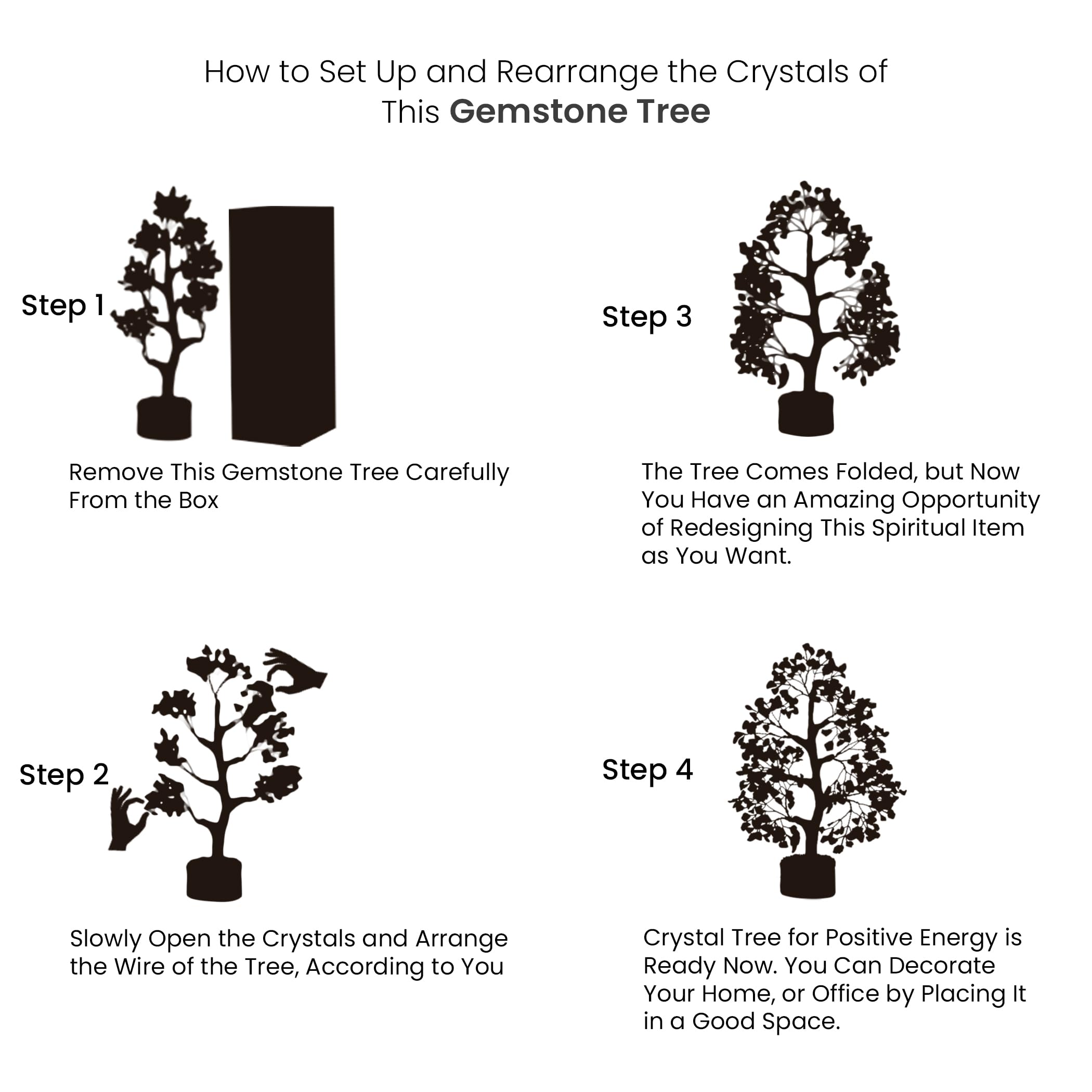 PYOR 7 Chakra Tree of Life Crystal Tree - Insatiable Sensations