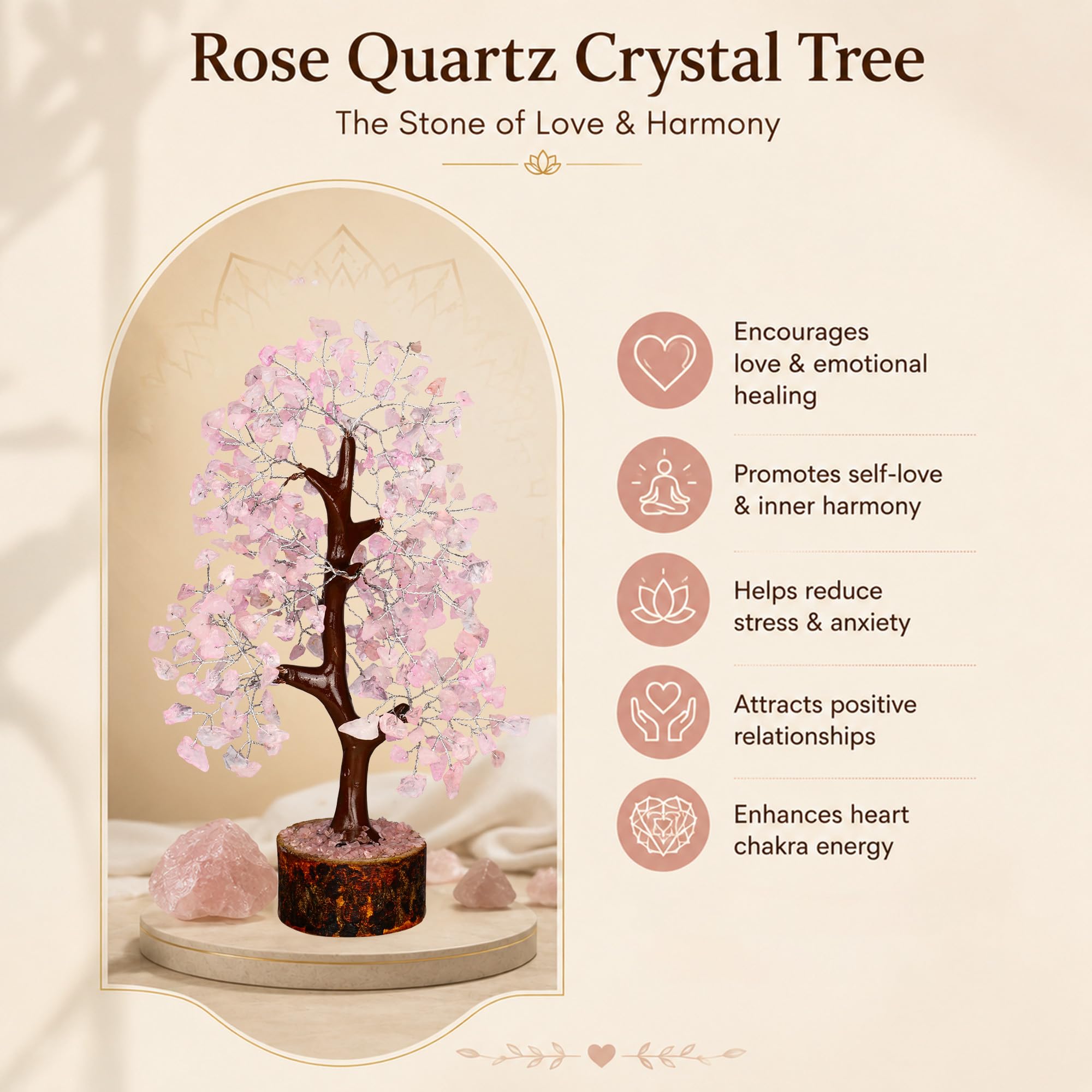 PYOR 7 Chakra Tree of Life Crystal Tree - Insatiable Sensations