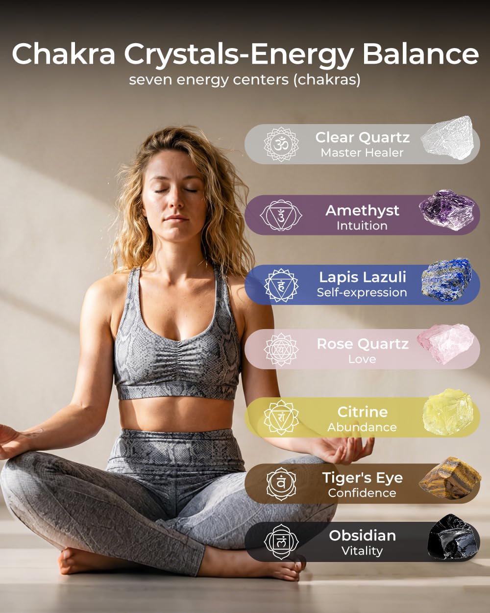 Crystals and Healing Stones Set - Insatiable Sensations