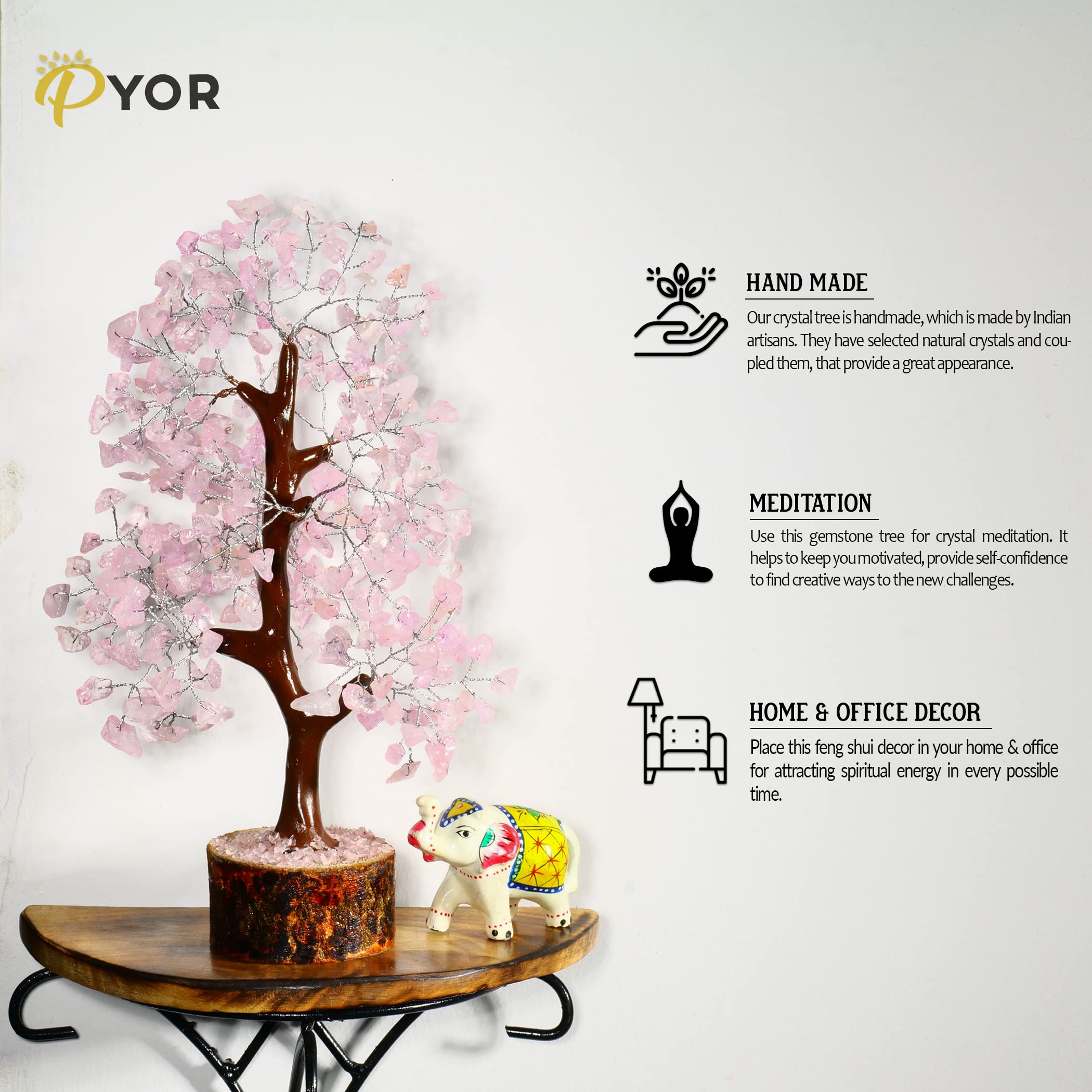 PYOR 7 Chakra Tree of Life Crystal Tree - Insatiable Sensations