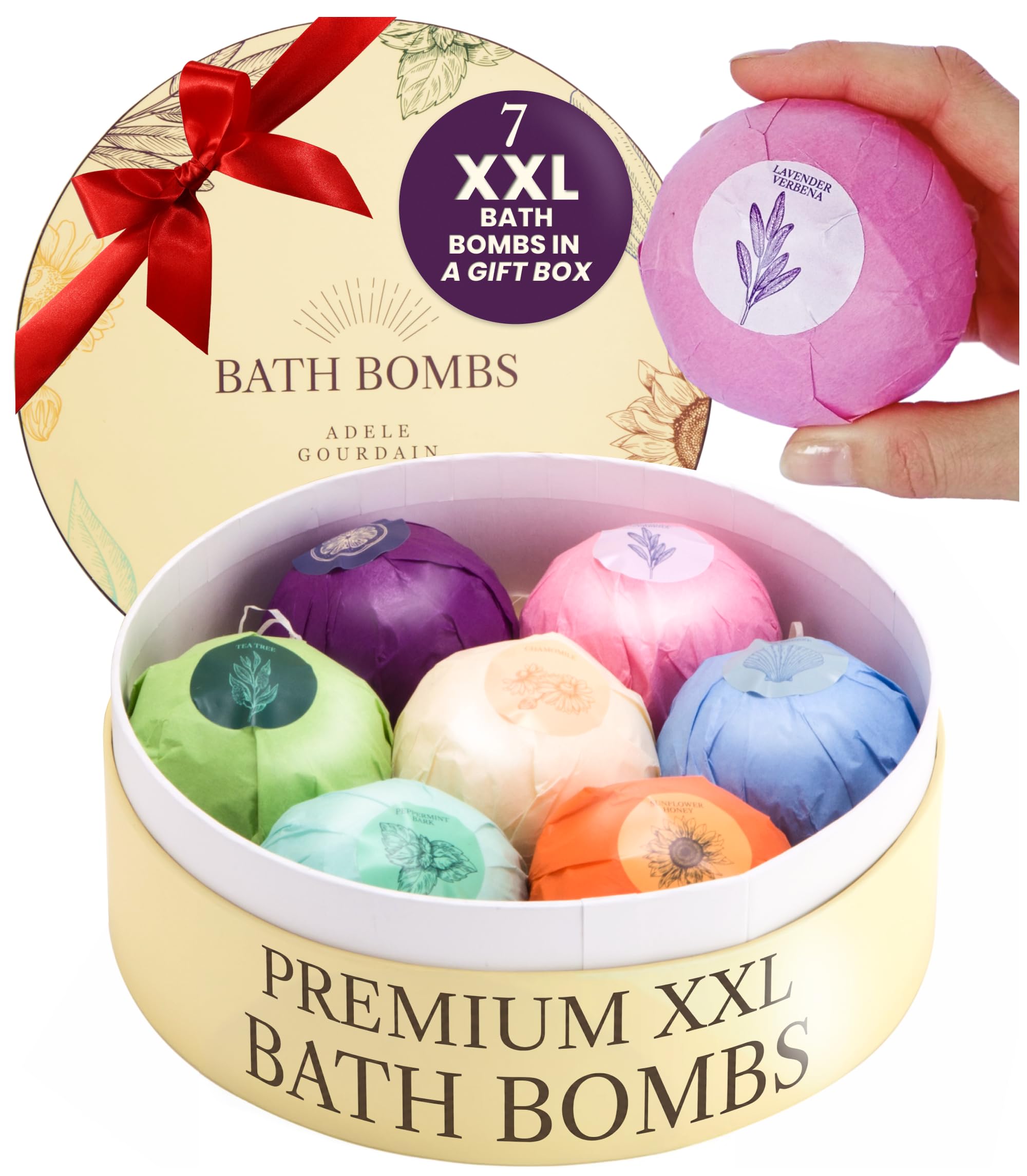 ADELEGOURDAIN Bath Bombs Set 7 pcs - Insatiable Sensations