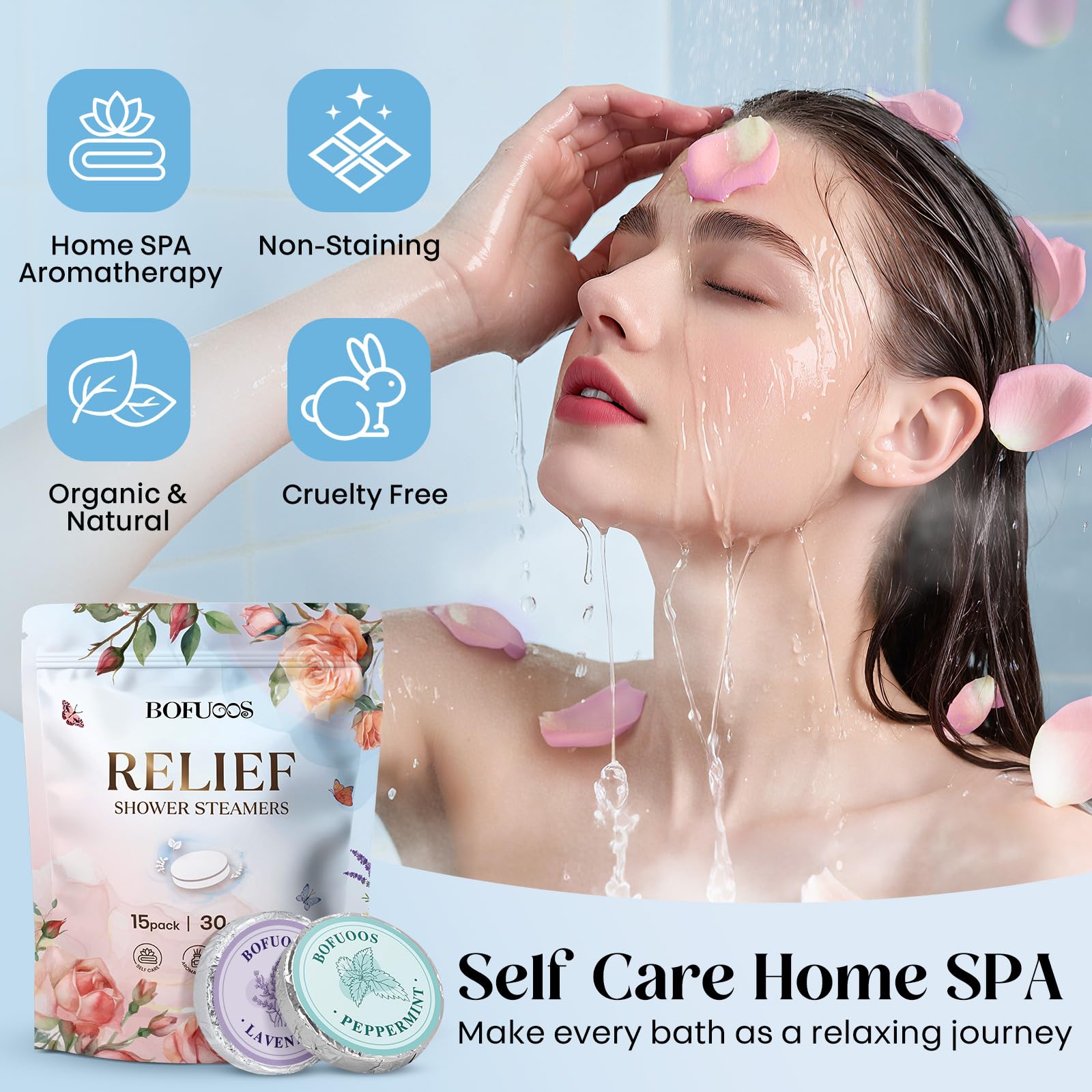 Shower Steamers Aromatherapy, Birthday Gift for Women Teen Girl Mom | Premium Natural Essential Oils Bath Bombs, Spa Stress Relief & Relaxation Self Care Gifts - Insatiable Sensations