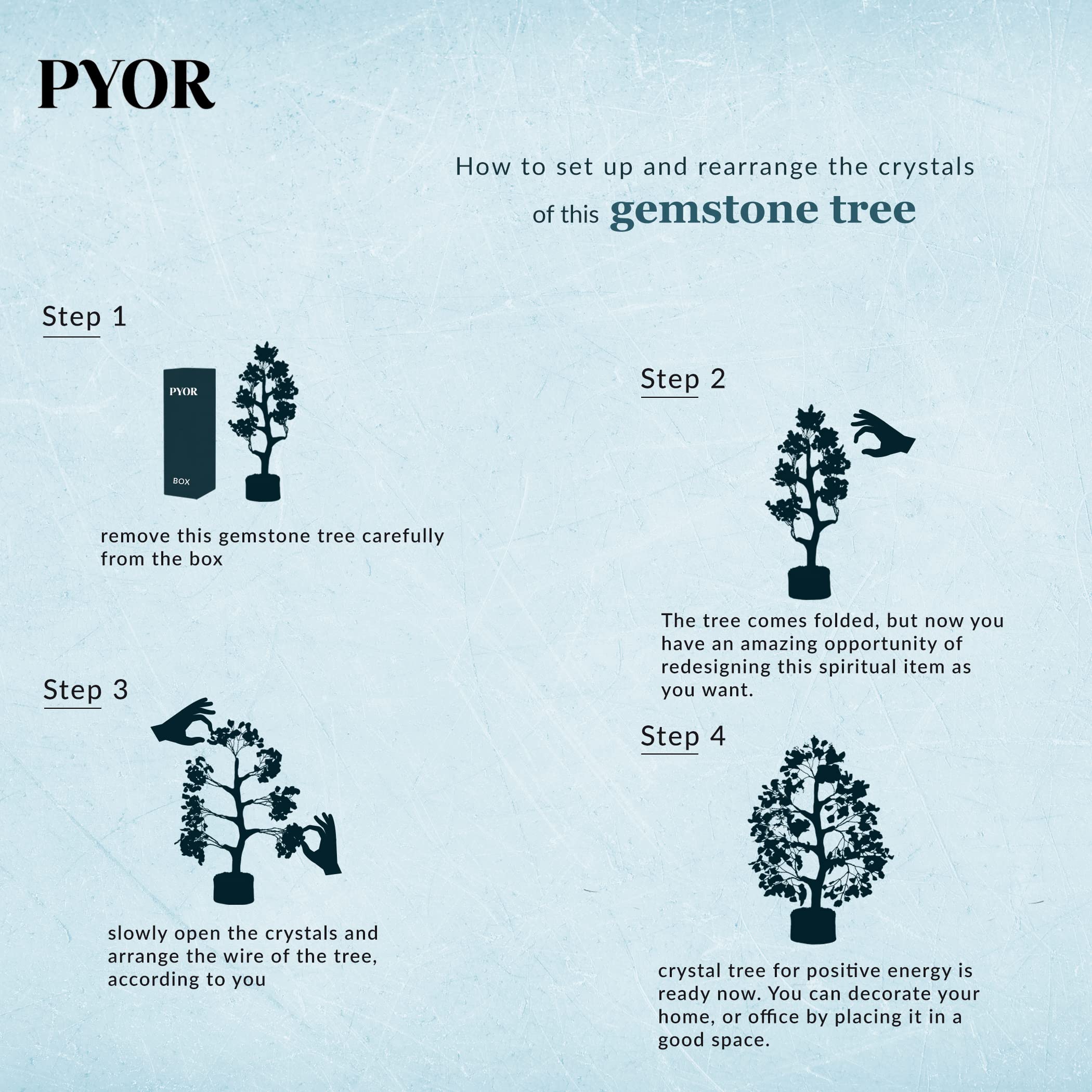 PYOR 7 Chakra Tree of Life Crystal Tree - Insatiable Sensations