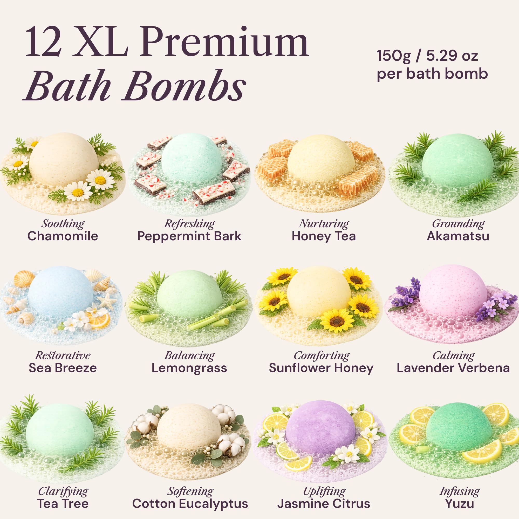 ADELEGOURDAIN Bath Bombs Set 7 pcs - Insatiable Sensations