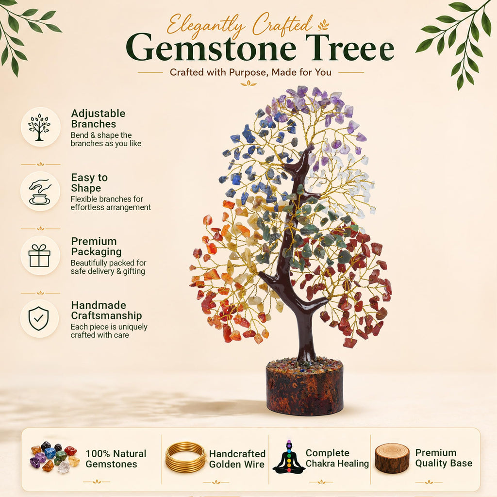 PYOR 7 Chakra Tree of Life Crystal Tree - Insatiable Sensations