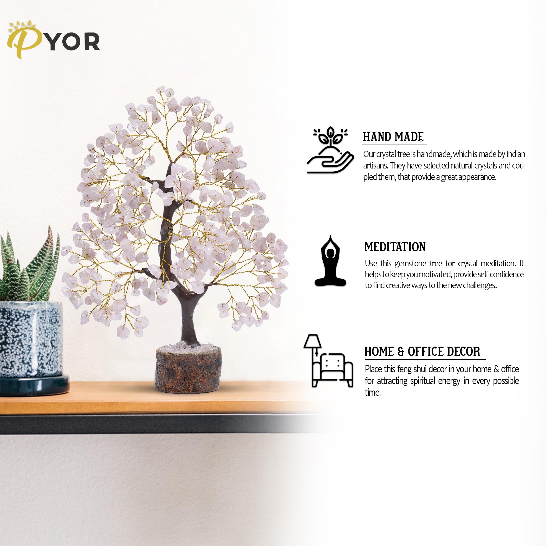 PYOR 7 Chakra Tree of Life Crystal Tree - Insatiable Sensations