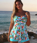 Women's Off-Shoulder Tankini Set – 2-Piece Swimsuit - Insatiable Sensations