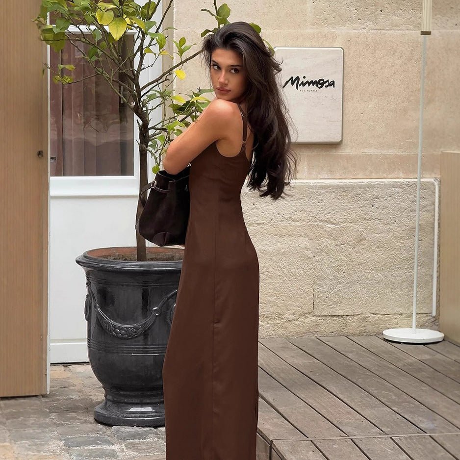 Woman Waist Slimming Slim Fit Sexy Sling Dress Summer Women Clothing Retro Sheath Dress - Insatiable Sensations