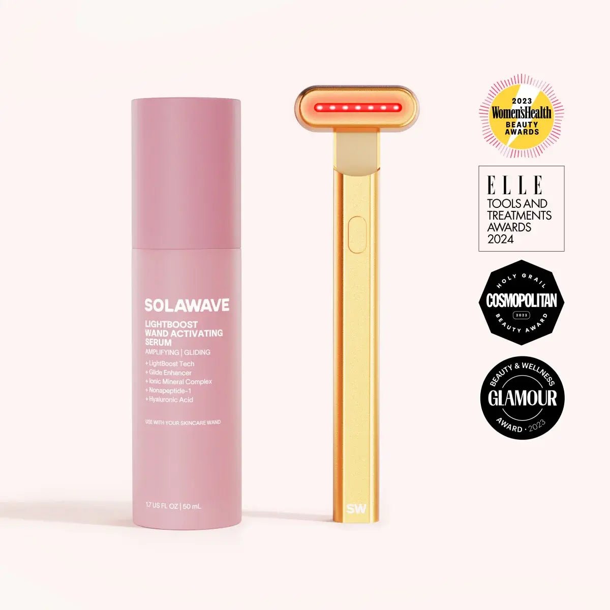 4-in-1 Red Light Therapy Wand & Activating Serum Kit - Insatiable Sensations