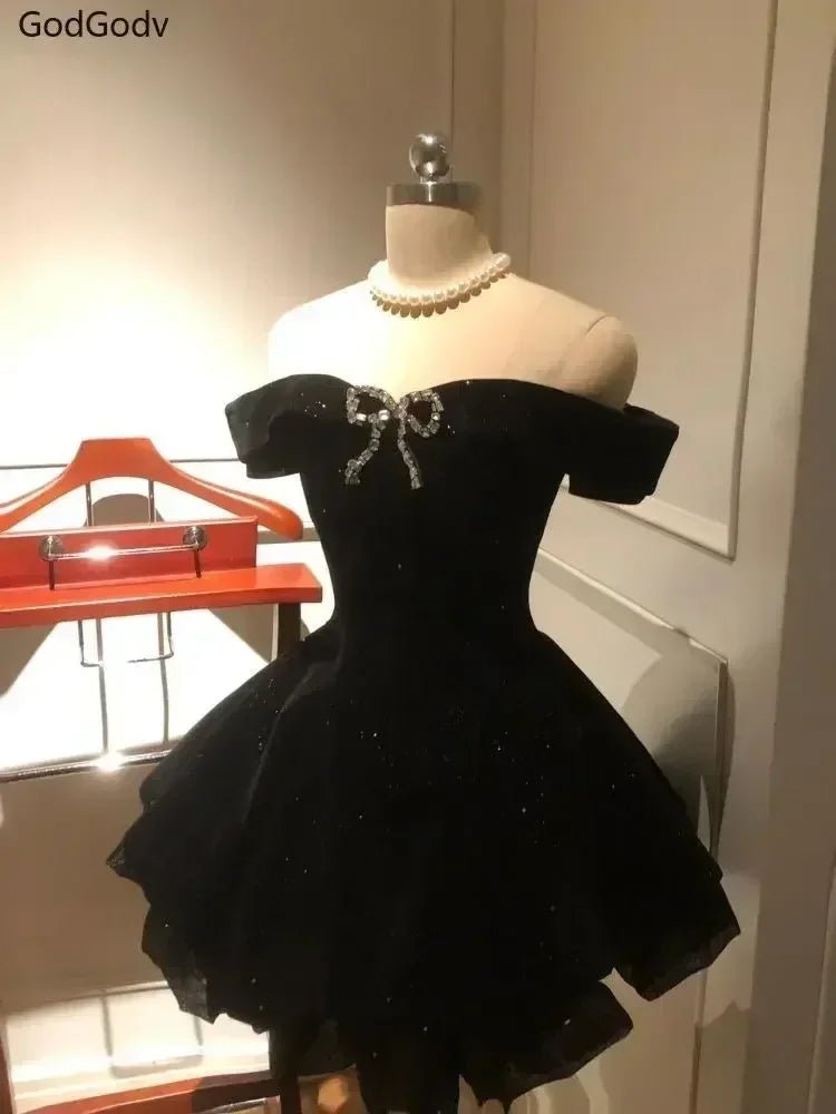 Black French Vintage Elegant Design Woman Dress - Insatiable Sensations