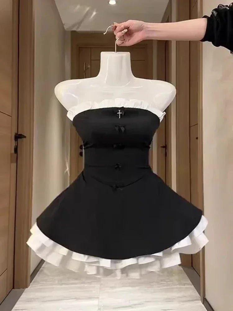 Black French Vintage Elegant Design Woman Dress - Insatiable Sensations