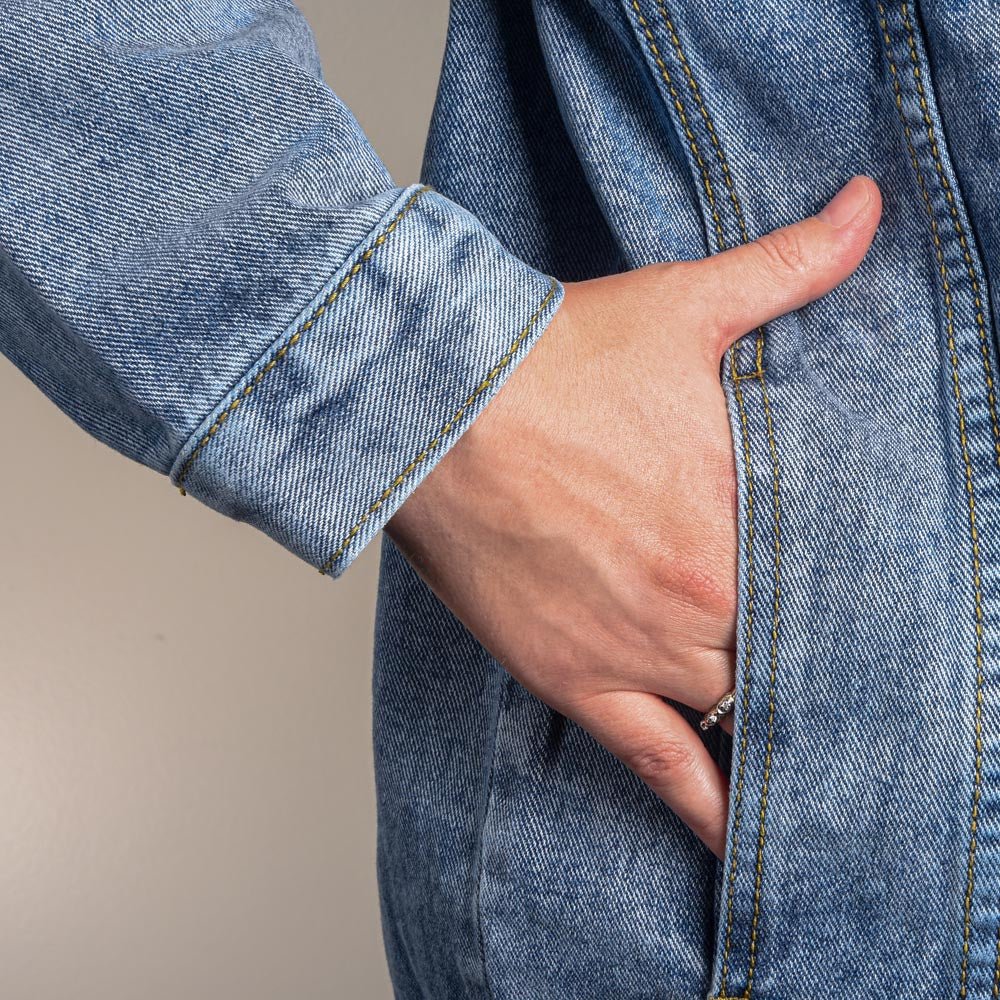 Beautiful Gorgeous Confident Woman Over-sized Denim Jacket - Insatiable Sensations