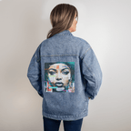 Beautiful Gorgeous Confident Woman Over-sized Denim Jacket - Insatiable Sensations