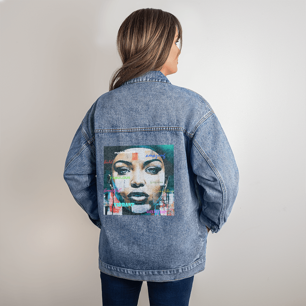 Beautiful Gorgeous Confident Woman Over-sized Denim Jacket - Insatiable Sensations