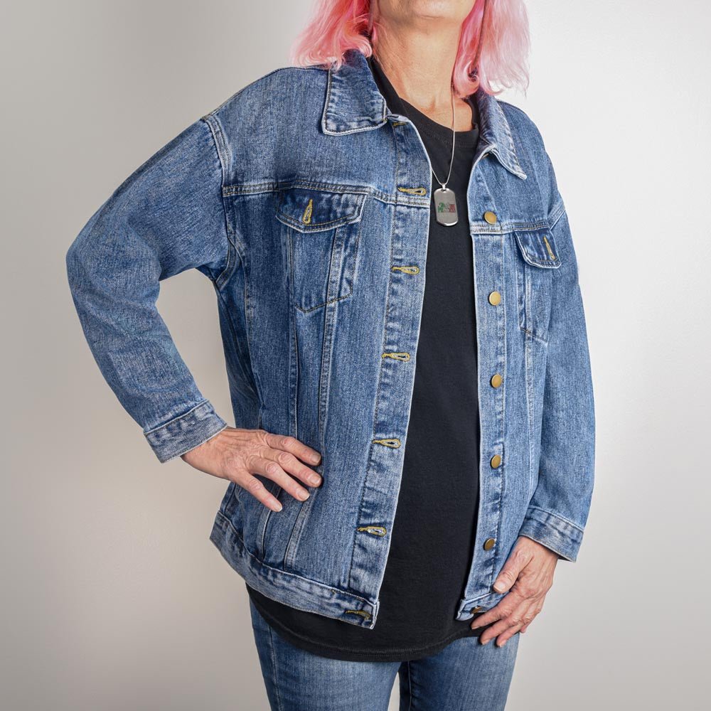 Beautiful Gorgeous Confident Woman Over-sized Denim Jacket - Insatiable Sensations