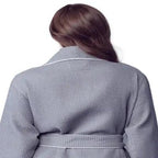 Women’s Waffle Piping Bathrobe – Lightweight Spa-Style Comfort - Insatiable Sensations