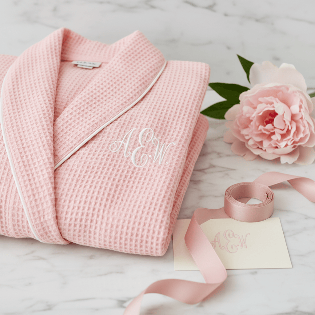 Women’s Waffle Piping Bathrobe – Lightweight Spa-Style Comfort - Insatiable Sensations