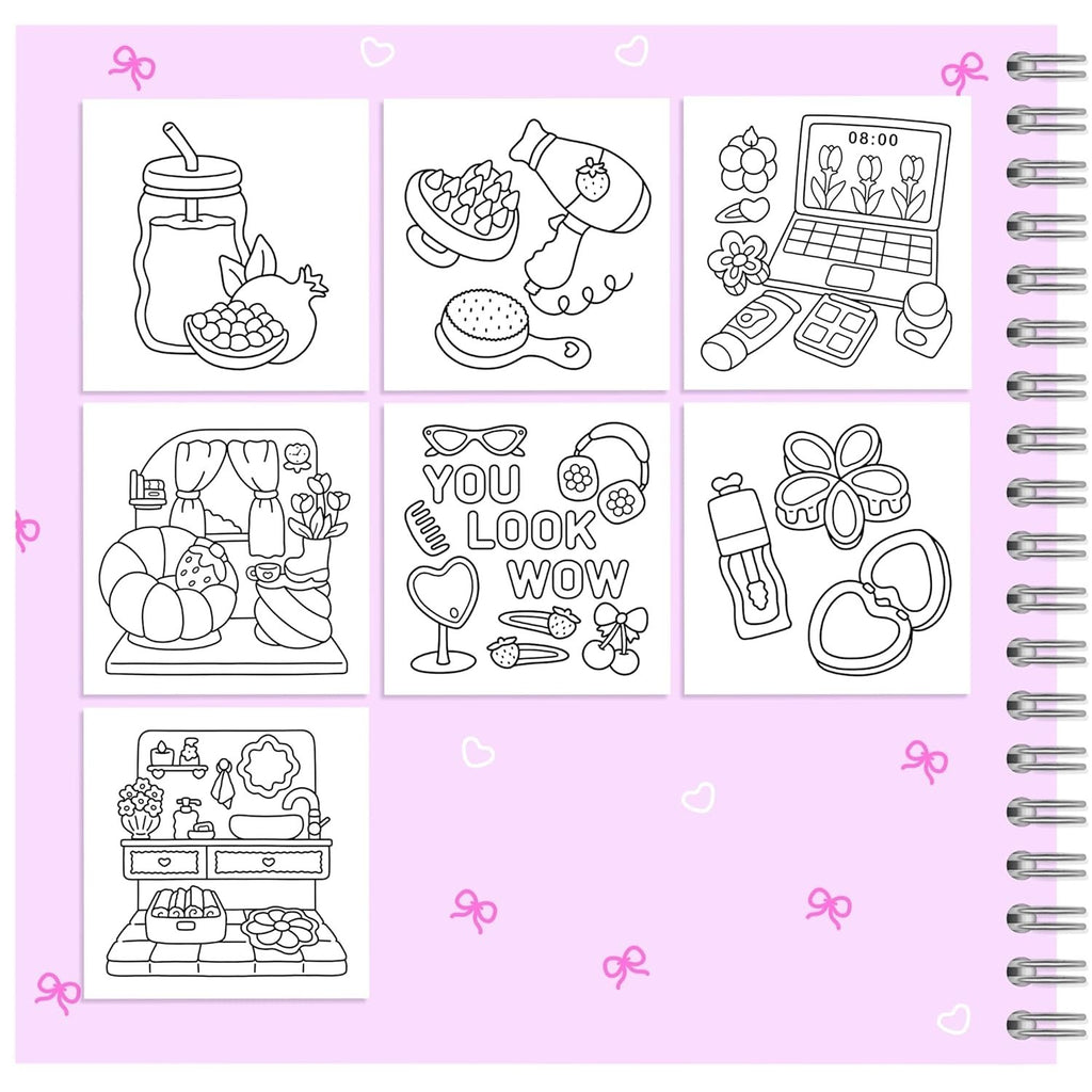 Self-Love: Girl Therapy Coloring Book, Spiral Bound, 40 pg. , 8.5" x 8.5" - Insatiable Sensations
