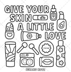 Self-Love: Girl Therapy Coloring Book, Spiral Bound, 40 pg. , 8.5" x 8.5" - Insatiable Sensations