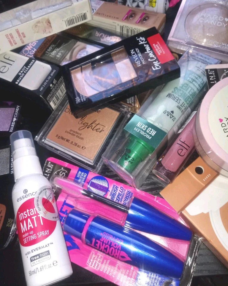 Mystery Beauty Box – 25 New & Sealed Brand-Name Cosmetics (Random Assortment) - Insatiable Sensations
