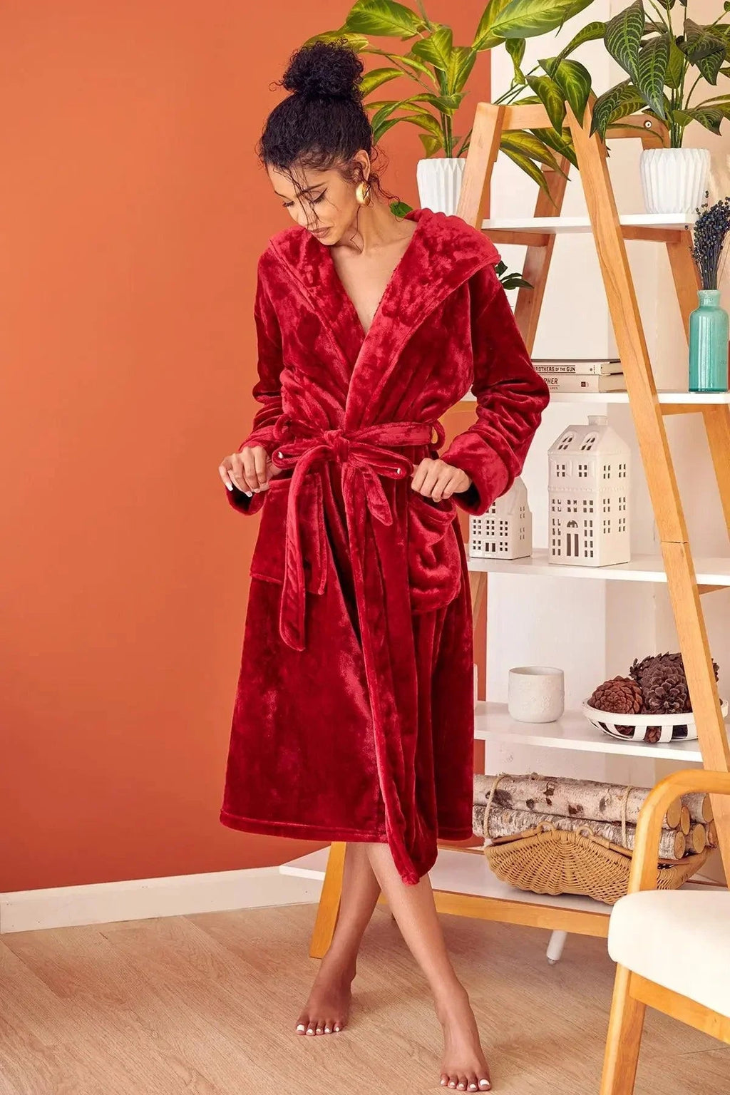 Women’s Plush Hooded Robe - Spa-Worthy Comfort at Home - Insatiable Sensations